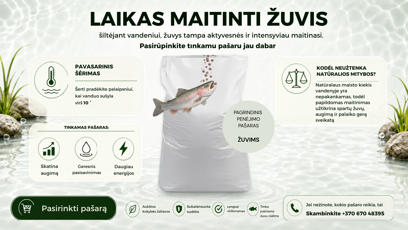 Pašarai žuvims
